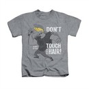 Johnny Bravo Shirt Kids Hair Athletic Heather Youth Tee T-Shirt