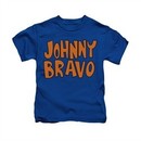Johnny Bravo Shirt Kids Jb Logo Royal Blue Youth Tee T-Shirt