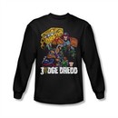 Judge Dredd Shirt Bike Long Sleeve Black Tee T-Shirt