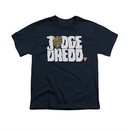 Judge Dredd Shirt Kids Logo Navy T-Shirt