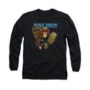 Judge Dredd Shirt Snarl Long Sleeve Black Tee T-Shirt