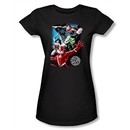 Justice League Juniors T-shirt Galactic Attack Black Tee Shirt