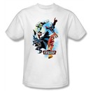 Justice League Kids T-shirt At Your Service Youth White Tee Shirt