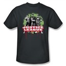 Justice League Kids T-shirt JLA Trio Youth Charcoal Gray Tee Shirt