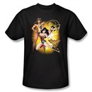 Justice League Kids T-shirt Wonder Woman Youth Black Tee Shirt