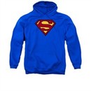 Justice League Embroidered Hoodie Superman Royal Blue Hoody