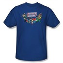Justice League Kids T-shirt DC Comics Here They Come Youth Blue Shirt