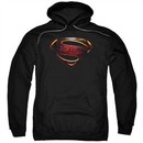 Justice League Movie Hoodie Superman Logo Black Sweatshirt Hoody