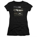 Justice League Movie Juniors Shirt Flying Fox Black T-Shirt
