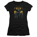 Justice League Movie Juniors Shirt Stand Up To Evil Black T-Shirt
