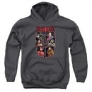 Justice League Movie Kids Hoodie League of Six Charcoal Youth Hoody
