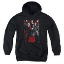 Justice League Movie Kids Hoodie The League Red Glow Black Youth Hoody
