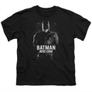 Justice League Movie Kids Shirt Batman Profile Black T-Shirt