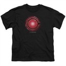 Justice League Movie Kids Shirt Cyborg Logo Black T-Shirt
