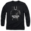 Justice League Movie Long Sleeve Shirt Batman Profile Black T-Shirt