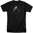 Justice League Movie Shirt Aquaman Logo Black Tall T-Shirt