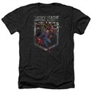 Justice League Movie Shirt Charge Heather Black T-Shirt