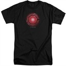 Justice League Movie Shirt Cyborg Logo Black Tall T-Shirt