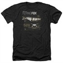 Justice League Movie Shirt Flying Fox Heather Black T-Shirt