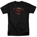 Justice League Movie Shirt Superman Logo Black T-Shirt