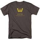 Justice League Movie Shirt Wayne Aerospace Charcoal T-Shirt