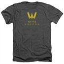 Justice League Movie Shirt Wayne Aerospace Heather Charcoal T-Shirt