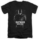 Justice League Movie Slim Fit Shirt Batman Profile Black T-Shirt