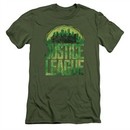 Justice League Movie Slim Fit Shirt Kryptonite Military T-Shirt