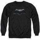 Justice League Movie Sweatshirt Batman Logo Adult Black Sweat Shirt