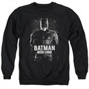 Justice League Movie Sweatshirt Batman Profile Adult Black Sweat Shirt