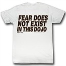 Karate Kid Shirt No Fear Adult White Tee T-Shirt