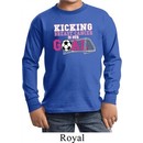 Kicking Breast Cancer is Our Goal Kids Long Sleeve Shirt