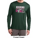 Kicking Breast Cancer is Our Goal Mens Dry Wicking Long Sleeve Shirt