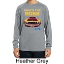 Kids Ford Shirt Mustang Who's The Boss Dry Wicking Long Sleeve Shirt
