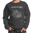 Kids Ford Sweatshirt Engine Parts Youth Sweat Shirt
