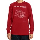 Kids Ford Tee Engine Parts Youth Dry Wicking Long Sleeve