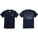 Kids Ford Tee Mustang with Grill (Front & Back) Youth T-shirt