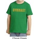 Kids Gymnastics Shirt Gold Shimmer Gymnast Toddler Tee T-Shirt