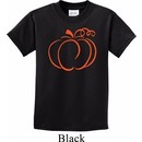 Kids Halloween Tee Pumpkin Sketch Youth T-shirt