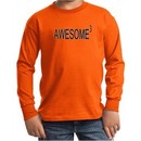 Kids Shirt Awesome Cubed Long Sleeve Tee T-Shirt