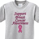 Kids Support Breast Cancer Awareness Youth T-shirt
