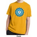 Kids Yoga Shirt Blue Vishuddha Moisture Wicking Tee T-Shirt