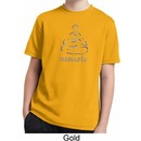 Kids Yoga Shirt Namaste Lotus Pose Moisture Wicking Tee T-Shirt