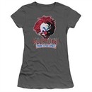 Killer Klowns From Outer Space Juniors Shirt Rough Clown Charcoal T-Shirt