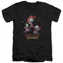Killer Klowns From Outer Space Slim Fit V-Neck Shirt Killer Klowns Black T-Shirt