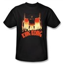 King Kong T-Shirt Warner Bros Movie At The Gates Adult Black Tee Shirt