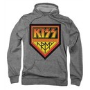 Kiss Rock Band Hoodie Sweatshirt Army Logo Grey Adult Hoody