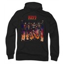 Kiss Rock Band Hoodie Sweatshirt Destroyer Cover Black Adult Hoody
