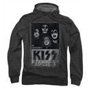 Kiss Rock Band Hoodie Sweatshirt In Concert Live Charcoal Adult Hoody