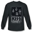 Kiss Rock Band Shirt In Concert Live Long Sleeve Charcoal Tee T-Shirt